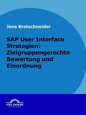 cover image of SAP User Interface Strategien
